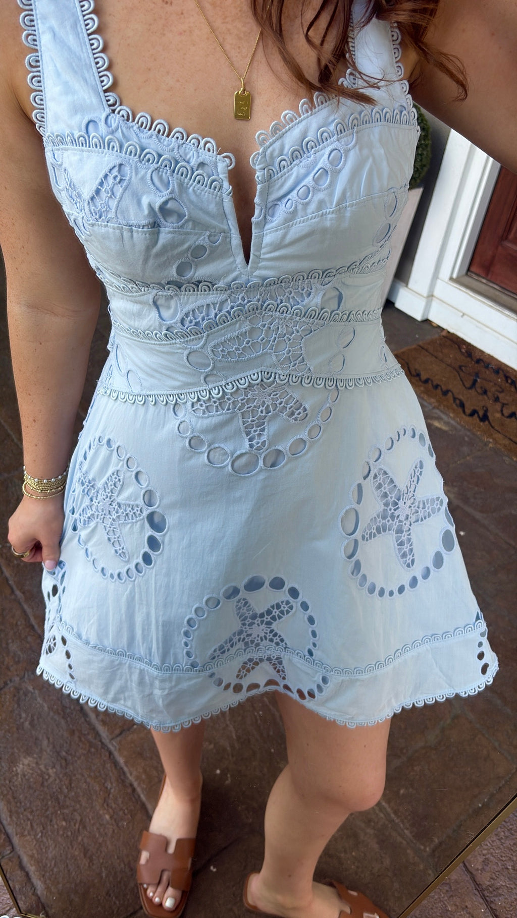 Paradise Detailed Mini Dress
