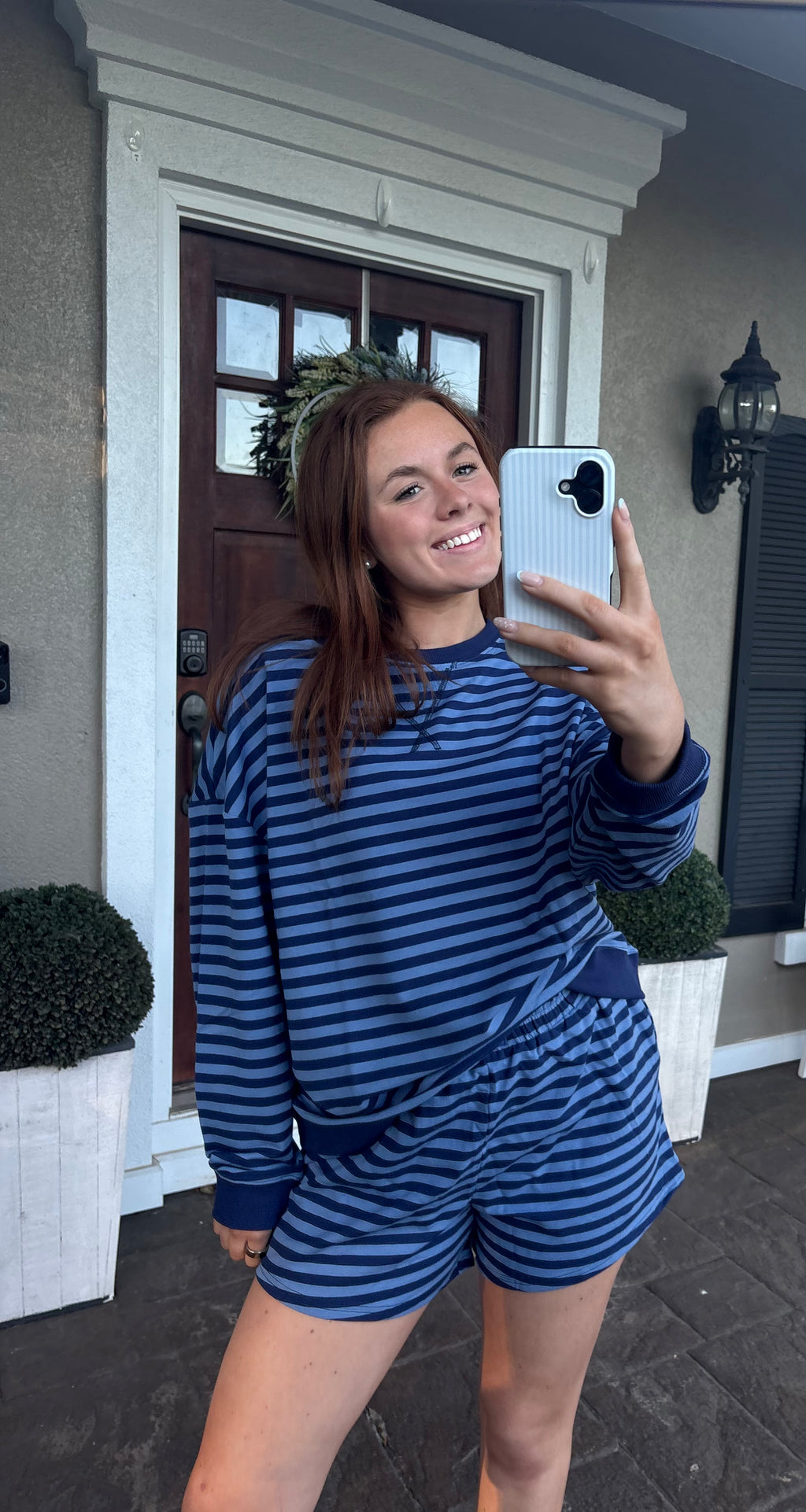 Blue Stripe Comfy Set