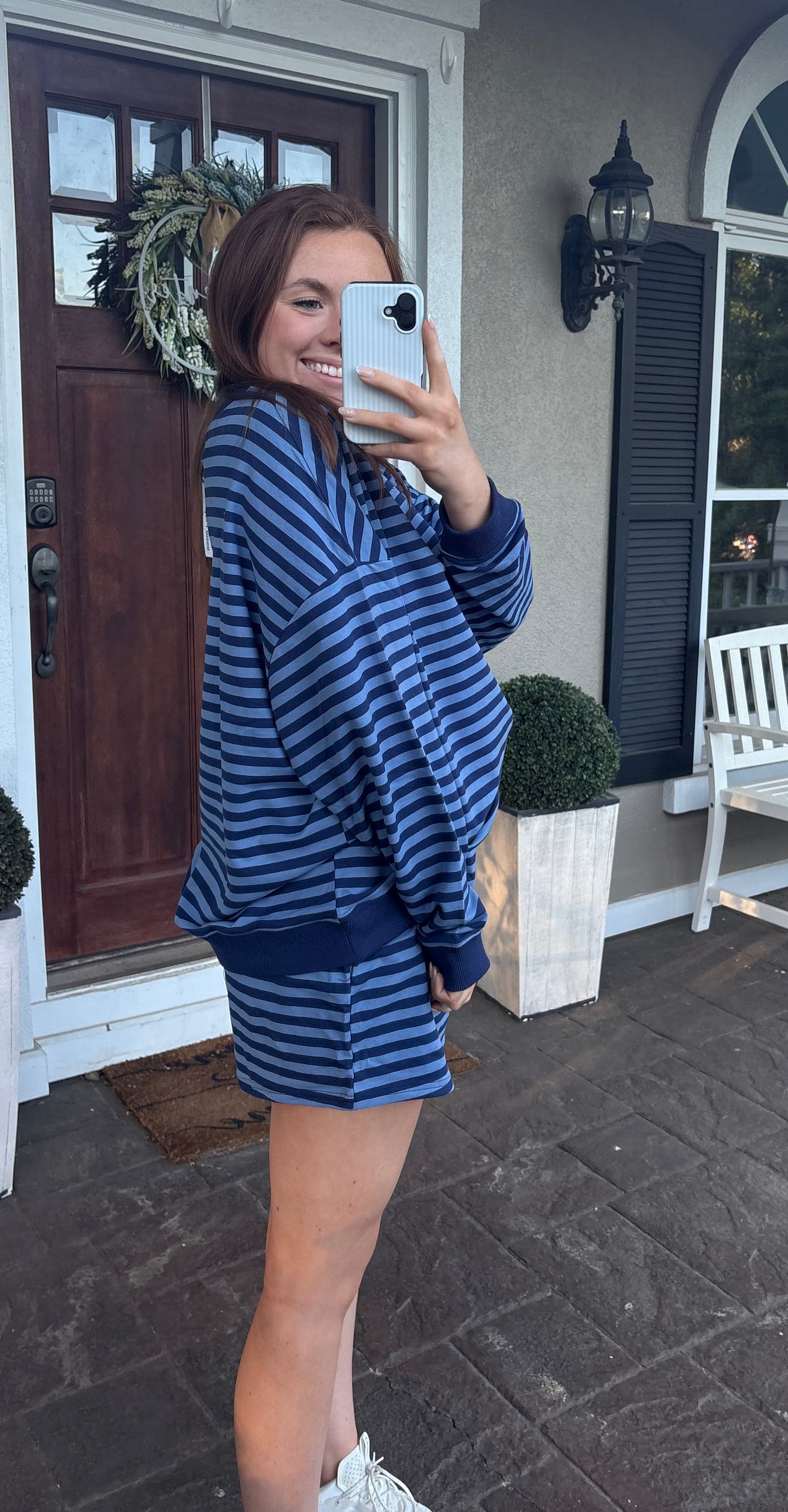 Blue Stripe Comfy Set