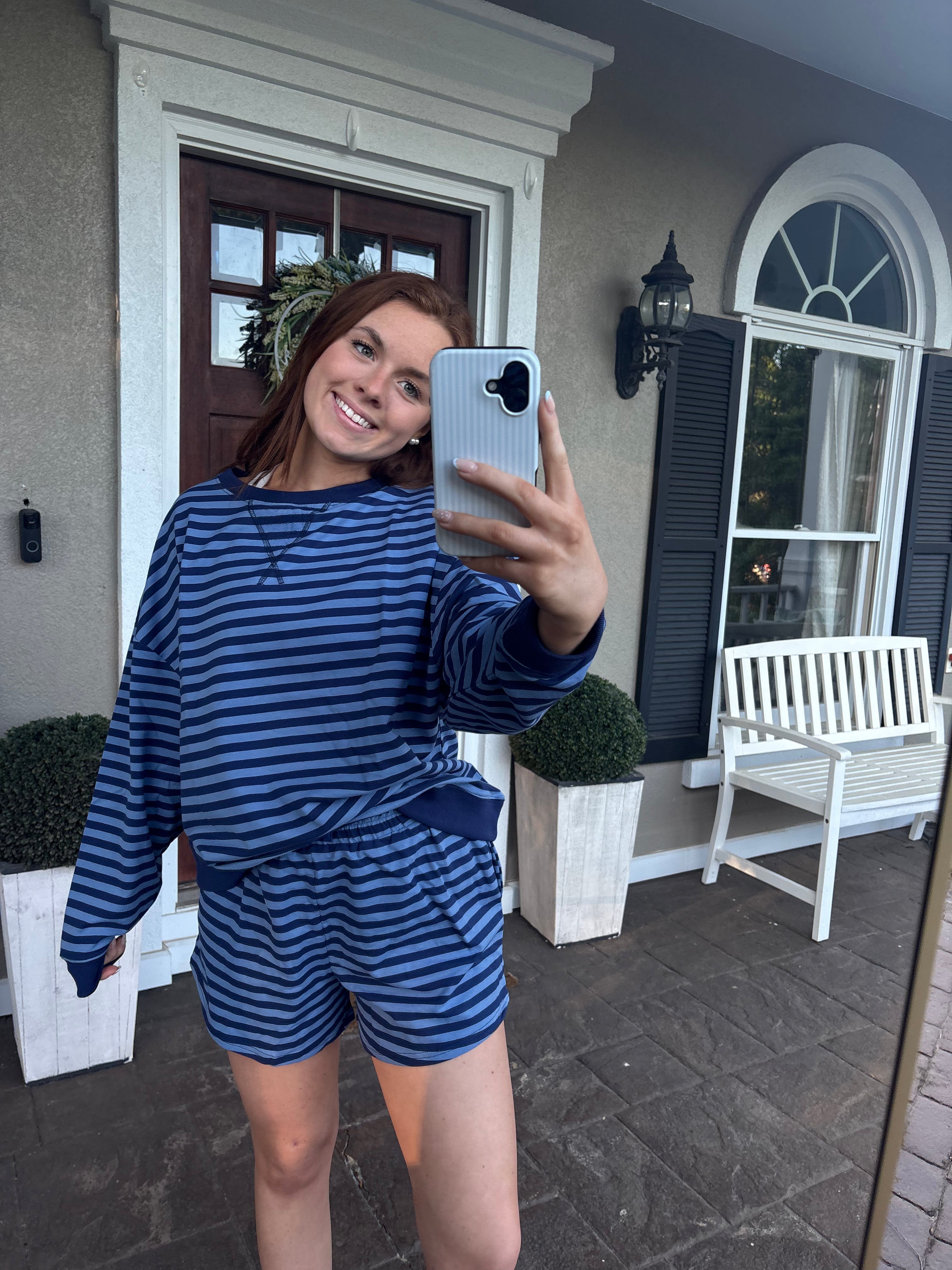 Blue Stripe Comfy Set