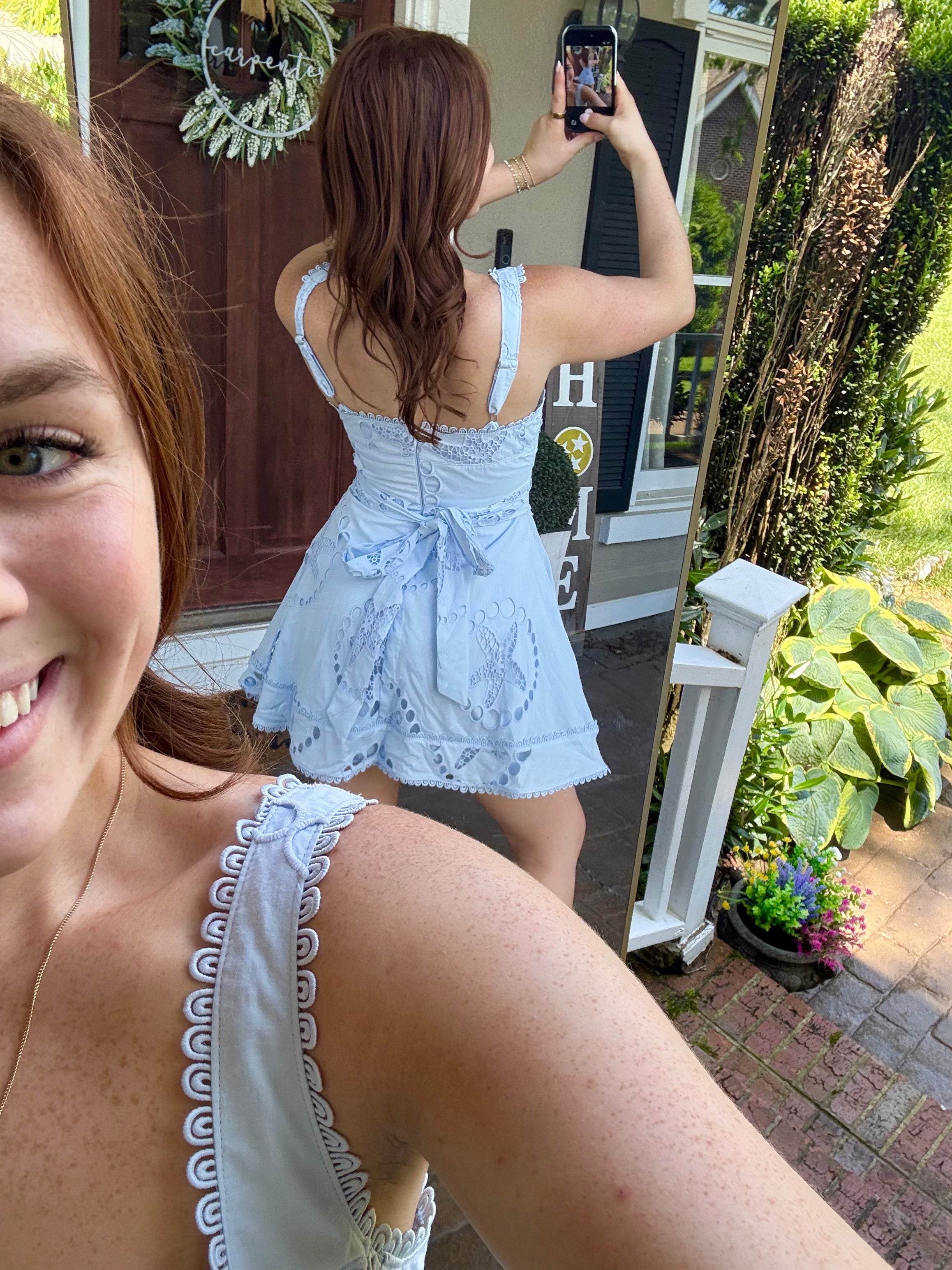 Paradise Detailed Mini Dress